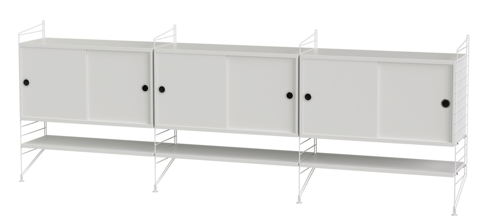 String Living Room Wall Shelving System F String Furniture 
